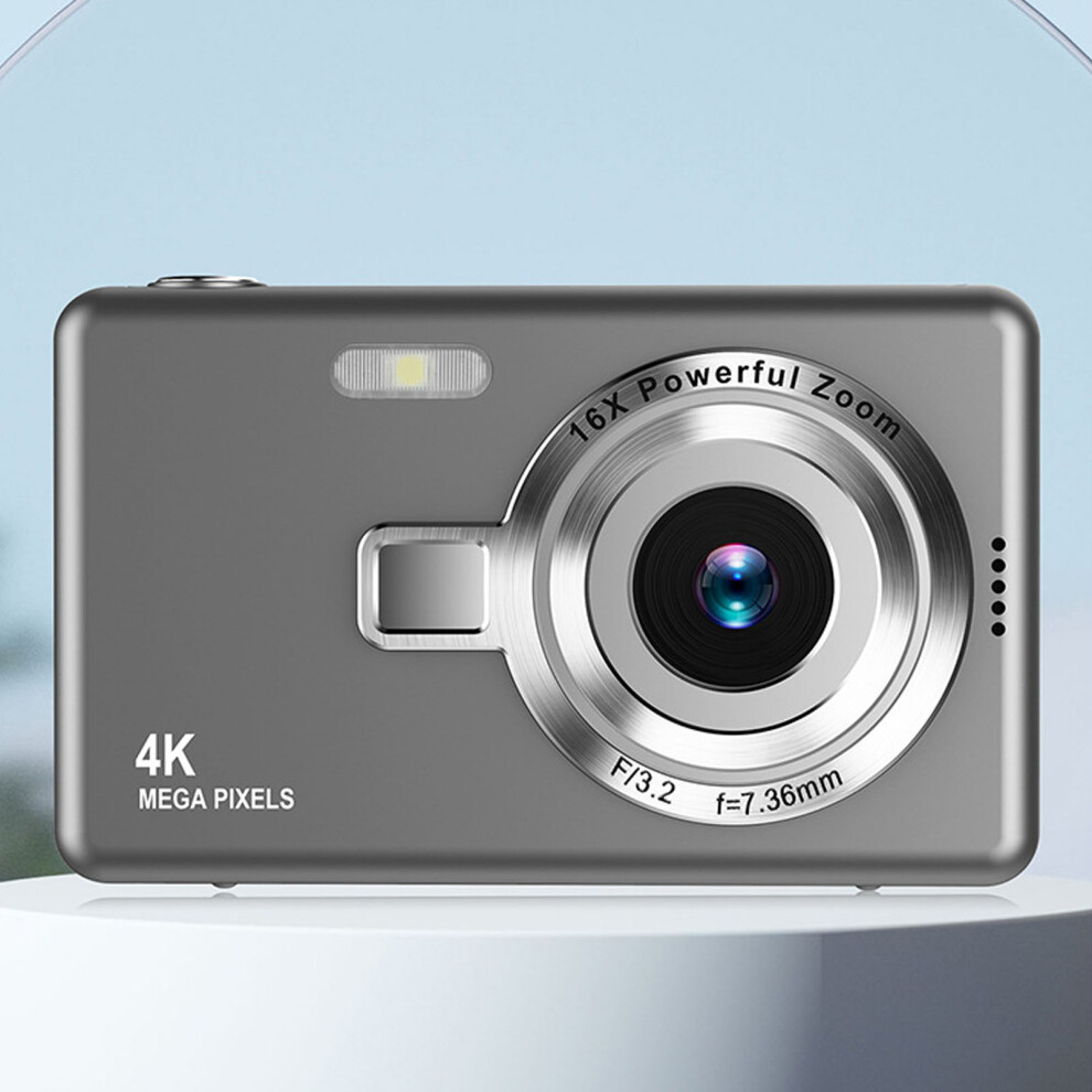 12Mp 1080P Digital Camera With 2.4In Tft Screen 16X Zoom Auto Focus Gray 9311335016682