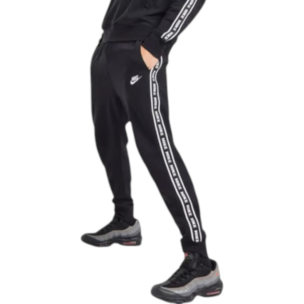 Calvin Klein (L) Nike Fb7296 Mens Jogger Aries Club Tape Running Sweat Bottom