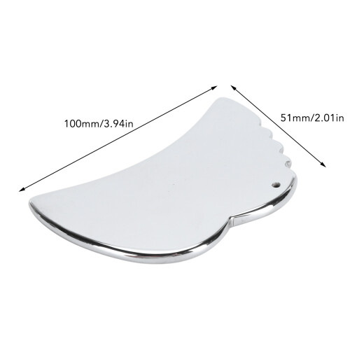 Outil gua sha pour le visage en forme d'aile en pierre térahertz 1