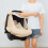 Baumwollgaze Autositzbezug helles Khaki 61x32x30cm 5