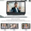 Webcam centrale 1080p per PC/Portatile, nera, lente da 3,7 mm, 90 8