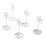 20 Stück sternförmige silberne Tischnummernhalter-Clips 8