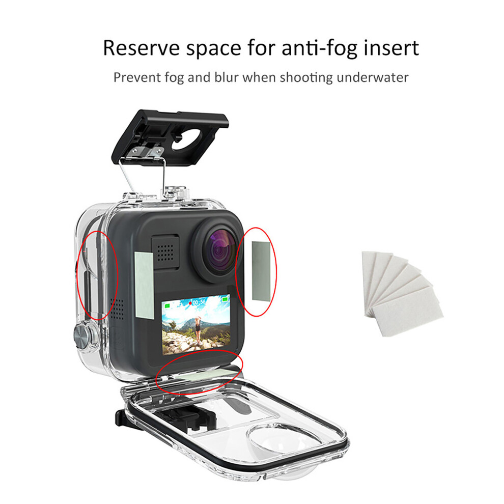 Waterproof Diving Case for GoPro Max with HD Touch Screen Cover