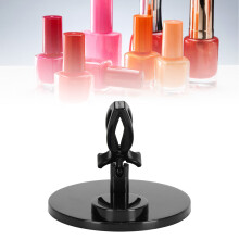 Support incliné anti-éclaboussures pour flacon de vernis à ongles - Noir