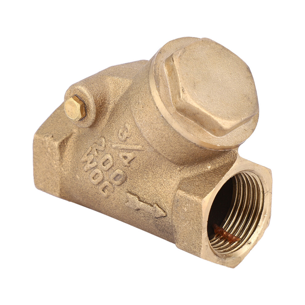Npt 3/4In Brass Check Valve, 1.6Mpa, Water & Gas, Y Type 6931335022877