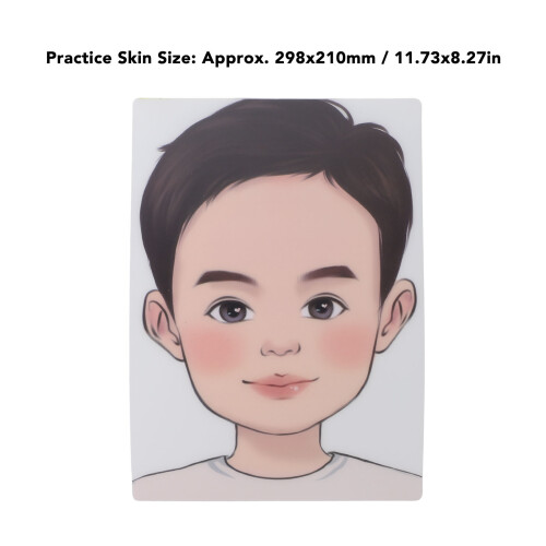 2PCS Reusable Face Painting Practice Boards for Kids, 298x210mm 1