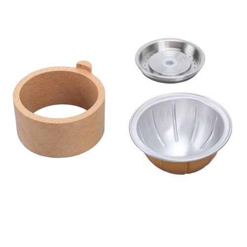 Kit de capsules Vertuo réutilisables - bois de hêtre, 92,00 g