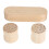 17.8cm Wood Quilters Clapper with 2 Pattern Weights for Sewing, Home Use 3