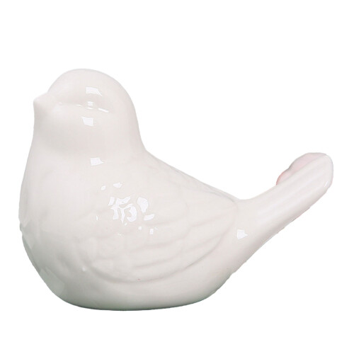 Keramik-Vogel-Ornament Weiß Modernes Wohn-Dekor 1