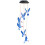 Campanella eolica solare a forma di uccello 1.2V/AA 600mAh multicolore 7