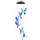 Campanella eolica solare a forma di uccello 1.2V/AA 600mAh multicolore 8