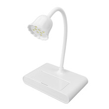 Lampe LED pour ongles 20W, 8 LED, 365+405nm, 140x95x290 mm, blanc