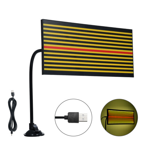 Lampe détectrice de dents 540 g 30  15 cm LED noir/jaune 2