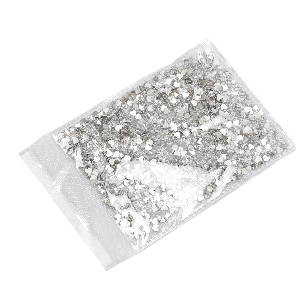 Sparkling Heart-Shaped Flat Bottom Nail Sequins, ABS Nail Art Accessories