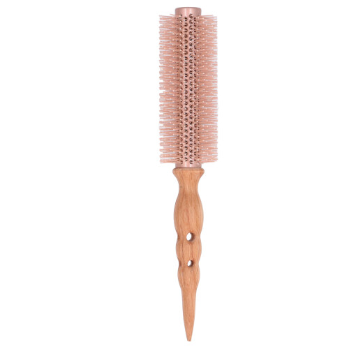 Aluminium-Rundbürste Buche-Holz Nylon-Roller-Kamm 1