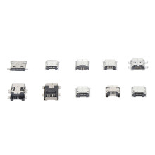 100 pièces connecteur femelle Micro USB Type B mini