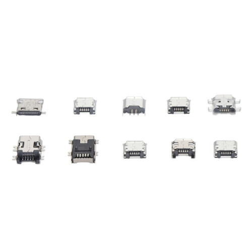 100 pièces connecteur femelle Micro USB Type B mini