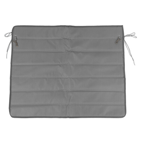 Protector de solapa de la alfombrilla del maletero 80x64x1 cm gris 2