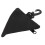 Monedero triangular de nylon, portátil, negro 11