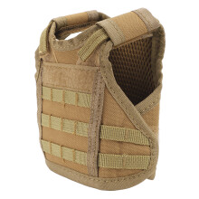 Copri-bottiglia in nylon Mini Vest per bottiglia di birra, 500.0 ml, Khaki