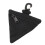Monedero triangular de nylon, portátil, negro 16