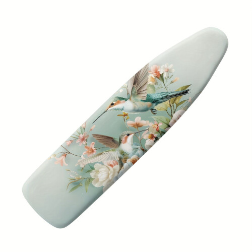 Rshubin Bügelbrettbezug – Kolibri-Design, Blumen-Kolibri-Grün