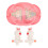 Gioco da tavolo mini per bambini, battaglia di biglie, rosa 15