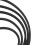 10pcs Black EVA Aquarium Fish Feeding Ring Set, 5 Sizes 8