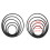 10pcs Black EVA Aquarium Fish Feeding Ring Set, 5 Sizes 2