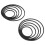10pcs Black EVA Aquarium Fish Feeding Ring Set, 5 Sizes 12