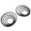10pcs Black EVA Aquarium Fish Feeding Ring Set, 5 Sizes 16