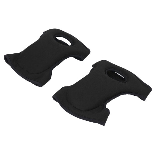 1 par de rodilleras ajustables 46x22cm negro