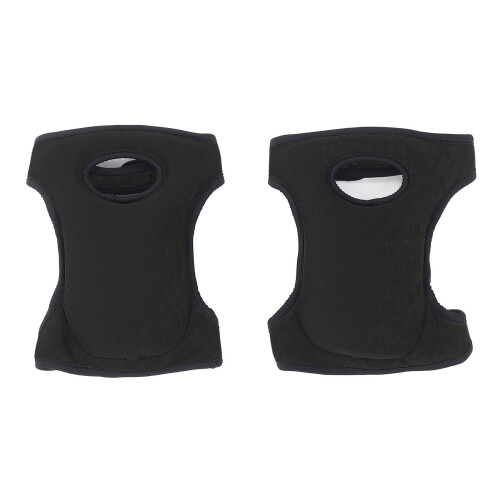 1 par de rodilleras ajustables 46x22cm negro 2