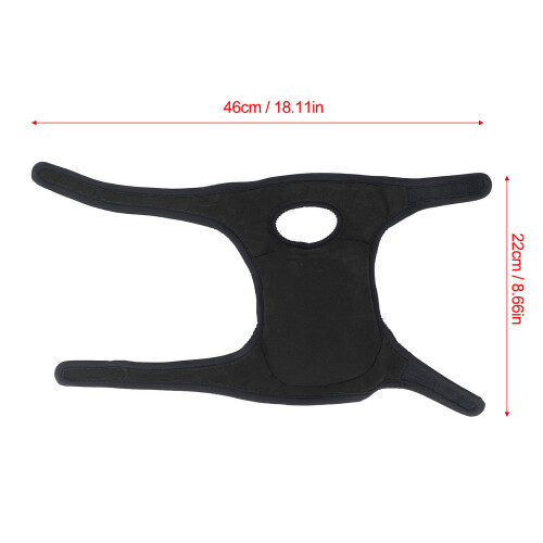 1 par de rodilleras ajustables 46x22cm negro 1