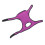 1 paio di ginocchiere regolabili 46x22 cm viola 10