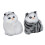 Ensemble de 5 peluches pour chat - fourrure synthétique, plastique 10