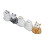 Ensemble de 5 peluches pour chat - fourrure synthétique, plastique 8