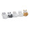 Ensemble de 5 peluches pour chat - fourrure synthétique, plastique 5