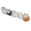 Ensemble de 5 peluches pour chat - fourrure synthétique, plastique 12
