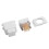 Pointe nano 7D 7x7 mm blanche puces d'aiguille de rechange 8