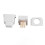 Pointe nano 7D 7x7 mm blanche puces d'aiguille de rechange 10
