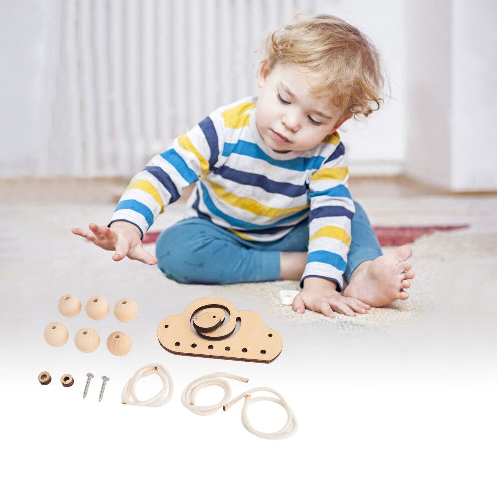 Clouds Birds Sensory Activity Board for 2-3 Years Old Kids, Wooden Puzzle Toy-image-OPC-PJDGRRJ-NEW