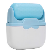 Rullo di ghiaccio per il viso a doppia estremità 2 in 1 Blu, Gel+ABS