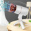 1000W Foldable Hair Dryer 3 Gears Adjustable Ionic Compact Ivory White Gold EU 3