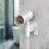 1000W Foldable Hair Dryer 3 Gears Adjustable Ionic Compact Ivory White Gold EU 6