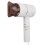 1000W Foldable Hair Dryer 3 Gears Adjustable Ionic Compact Ivory White Gold EU 11