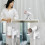 1000W Foldable Hair Dryer 3 Gears Adjustable Ionic Compact Ivory White Gold EU 4