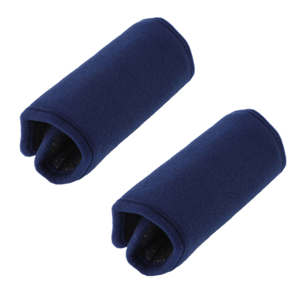 2pcs Anti Slip Walker Handle Pads Cushions for Wheelchair & Crutches Navy Color