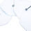 28 pezzi Portapad G Tube da 8 cm, bianco, cotone di bambù 5