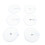 28 pezzi Portapad G Tube da 8 cm, bianco, cotone di bambù 14